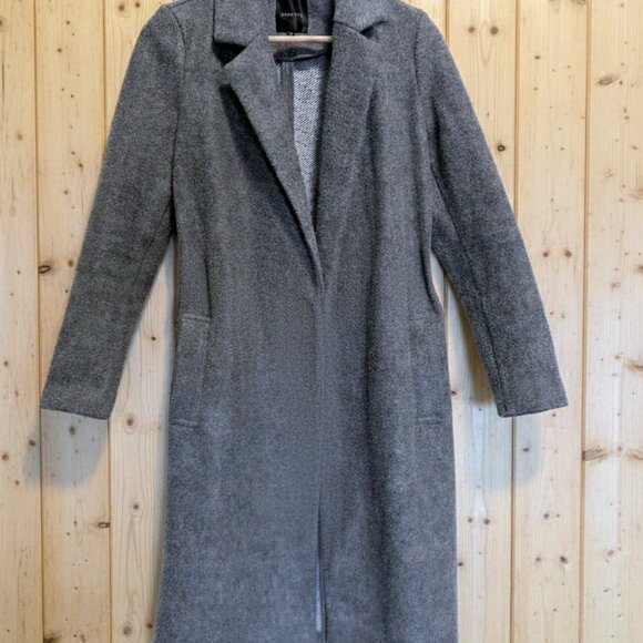 DYNAMITE Womens Dark Grey Wool Blend Coat, Ladies WARM Winter Jacket, Sz (S) EUC - Picture 5 of 7